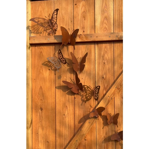 Stylowy Motyl metalowy rustykalny figurka dekoracja ogrodowa